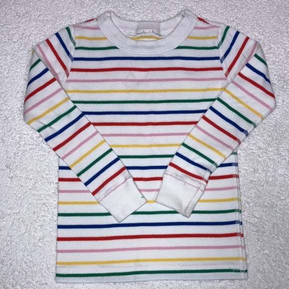 Hanna Andersson rainbow striped snug fit organic pajamas size 4 - Picture 2 of 10